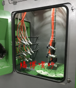 上海某客户定制的产品内外壁自动清理喷砂机设备