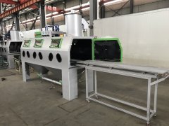 江苏日久光电上市公司定制2台三工位喷砂机处理新材料